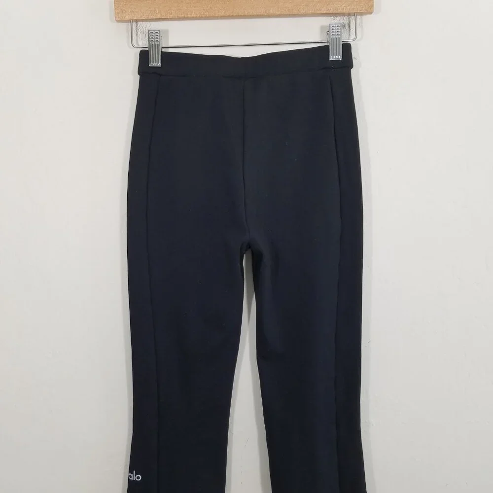 ALO Yoga Slit Zip Legs High Waist Pull-On Pants Size XS